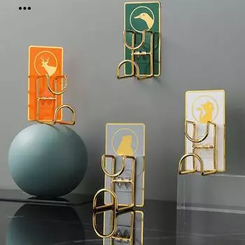 настенный крючок для хранения туалетный крючок без отверстий полка для хранения раковины полка для хранения раковины Главная простой общий модный ванная комната Аксессуары Bear