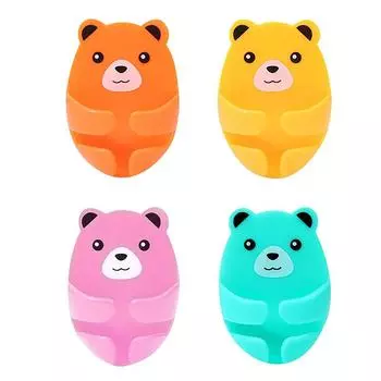 Настенный крючок для хранения вещей Медведь-держатель вилки Держатель розетки без дырокола Крючок для кухонного кабеля Клейкая вешалка для проводов Ванная комната