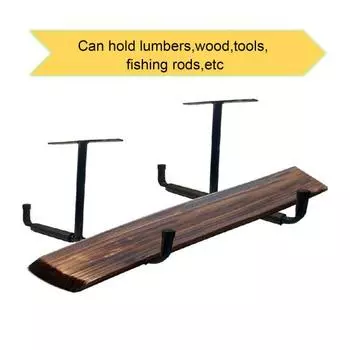 Настенный крючок для хранения Yousheng, вес 88 фунтов, опора для земли, простая установка, крепление на потолок, прочный крючок для хранения, вешалки серебряный