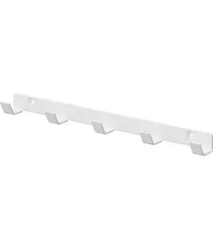 Настенный крючок для крепления доски Yamazaki Jitsugyo с пинцетом и шурупами, совместимый со стенами из гипсокартона W30, белый W30 x D3 x Smart Wall Hanger, настенный крючок белый