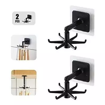 Настенный крючок для кухонных гаджетов, аксессуаров для хранения вещей, для дома и декора, многофункциональный органайзер для ванной комнаты на 360 градусов, кухонные принадлежности M
