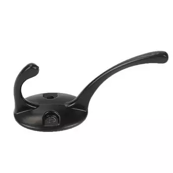 Настенный крючок для одежды, двойной крючок для одежды, крючок для шляп с 2 винтами 1pcs