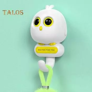 Настенный крючок, креативный очаровательный крючок для птиц, настенная вешалка без дырокола для ключей, полотенец, зонтика, пальто, шапок красный