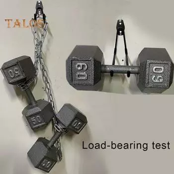 Настенный крючок с 2 гвоздями. Большая несущая способность. Сверхмощный противоскользящий антикоррозийный склад. Вешалка для организации гаражных вещей. Садовый инструмент. Настенный держатель для велосипеда. S чёрный