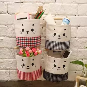 Настенный мешочек без запаха с ремешком из хлопка и льна, туалетные принадлежности, подвесная сумка для ванной комнаты синий