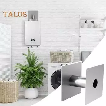 Настенный наконечник из нержавеющей стали, высокопрочный, устойчивый к коррозии, настенный наконечник, аксессуары для обогревателя Camplux серебряный