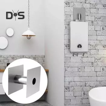 Настенный наконечник из нержавеющей стали, высокопрочный, устойчивый к коррозии, настенный наконечник, аксессуары для обогревателя Camplux серебряный