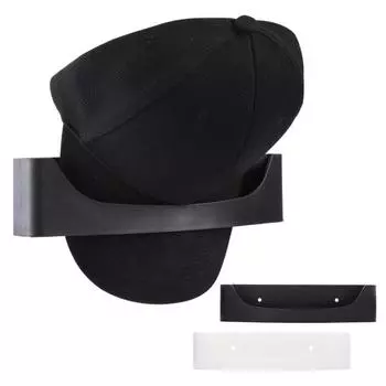 Настенный органайзер для бейсбольной кепки, прочный, без сверления, устанавливается на дверь шкафа, с козырьком белый