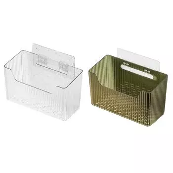 Настенный органайзер для хранения в ванной комнате, настенная корзина для приправ прозрачный