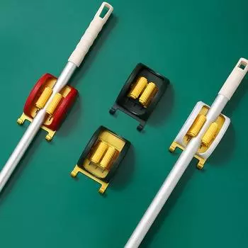 Настенный органайзер для швабры, бытовой водостойкий стеллаж для хранения швабры, бесплатная вешалка для метлы, крючок, инструмент для чистки белый