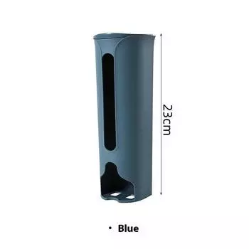 Настенный органайзер, самоклеящийся, выдвижной, экономящий место, контейнеры, диспенсер для пластиковых пакетов для мусора, офисный ящик для хранения синий