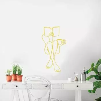 Настенный орнамент, минималистичный металлический настенный женский силуэт, настенная художественная подвеска для украшения дома чёрный