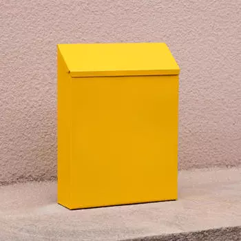 Настенный почтовый ящик с замком, почтовый ящик, большая емкость, подвесной держатель для газет жёлтый