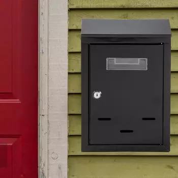Настенный почтовый ящик с замком Ящик для предложений Большой вместимости Экономия места Почтовый ящик Письмо для