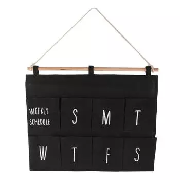 Настенный подвесной органайзер с 8 карманами Еженедельное расписание Подвесные органайзеры для
