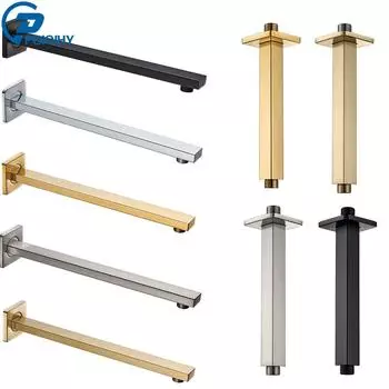 Настенный потолочный кронштейн для душа, латунный кронштейн для душевой лейки, штанга для душевой лейки G1/2, фиксированный держатель для душевой лейки