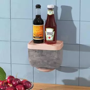 Настенный прозрачный ящик для хранения, самоклеящаяся пластиковая пленка, бахилы, органайзер, коробка для дома белый