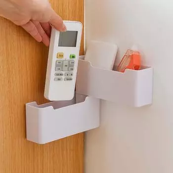 Настенный пульт дистанционного управления, кронштейн для мобильного телефона, ящик для хранения без отверстия One Size белый