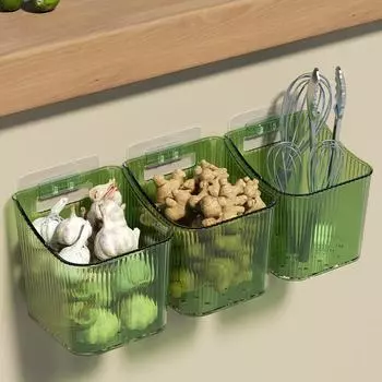 Настенный ящик для хранения без следов Пластиковая корзина для хранения кухонная бытовая небольшая подвесная корзина прикроватная тумбочка для хранения вещей в общежитии
