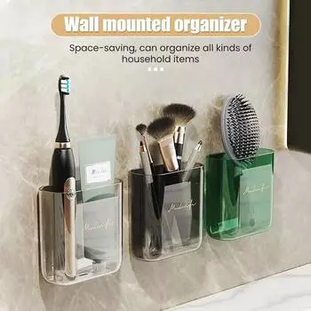 Настенный ящик для хранения настенный держатель для кондиционера с дистанционным управлением стеллаж для хранения кухонные аксессуары для ванной комнаты зелёный