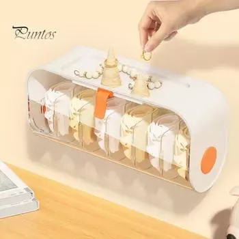 Настенный ящик для хранения нижнего белья, большая емкость, прозрачный дизайн, пыленепроницаемые носки, контейнер для хранения бюстгальтера молочный белый