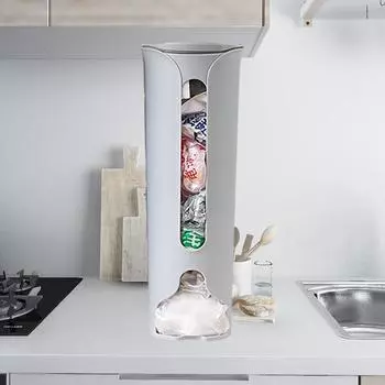 Настенный ящик для хранения нижнего белья и носков, большая вместимость, органайзер для мусора, диспенсер для хозяйственных сумок, облегчает хранение As picture серый