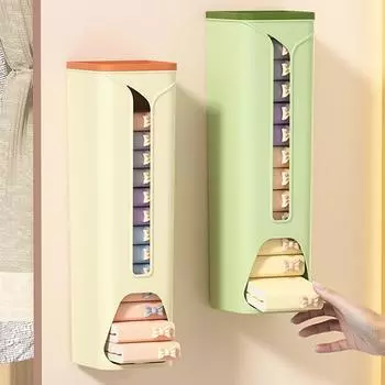 Настенный ящик для хранения нижнего белья, шкаф для подвешивания нижнего белья, мусорный ящик для дома, органайзер для трусов, держатель, диспенсер для носков белый