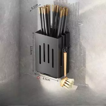 Настенный ящик для хранения палочек для едыДренажная подставка для палочек для едыБытовая кухонная стойка для хранения без сверления Yahei [small]