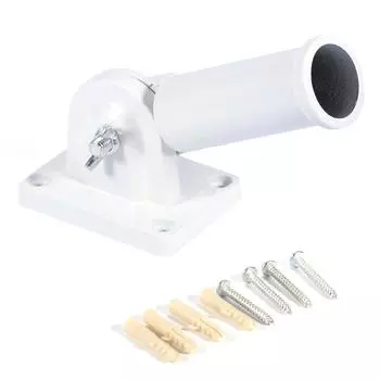 Настенный регулируемый держатель-кронштейн из нержавеющей стали для флагштока с основанием для ветроуказателя с винтами