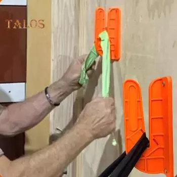 Настенный резак для легкой резки ткани, быстрая установка, многофункциональный резак для старых простыней, футболок, полотенец из овчины оранжевый