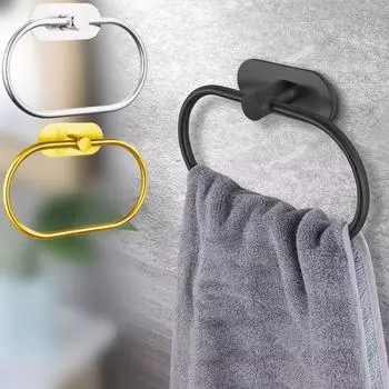 Настенный самоклеящийся держатель для полотенец из нержавеющей стали для настенного крепления полотенец серебряный