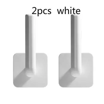 Настенный самоклеящийся крючок для полки – многофункциональный органайзер без проколов для хранения вещей в ванной, резинок для волос и резинок белый