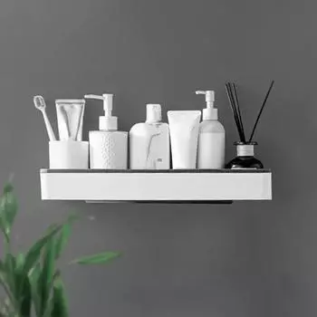 Настенный шкаф для хранения в ванной и туалете, многофункциональная полка для унитаза, без ударов, органайзер над стойкой для унитаза серый