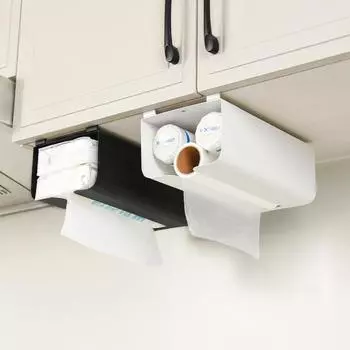 Настенный шкафчик для салфеток, кухонный ящик для извлечения бумажных полотенец, подвесная бытовая стойка из углеродистой стали, держатель для бумажных полотенец