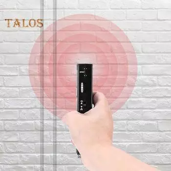 Настенный сканер металлоискатель с эргономичной ручкой, высокочувствительный, регулируемый, работающий от батареи, настенный искатель металлоискателя чёрный