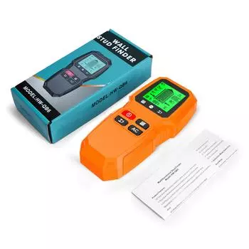 Настенный сканер Stud Finder Электронный детектор гвоздиков 5 в 1 с ЖК-дисплеем HD, используемый для обнаружения жёлтый