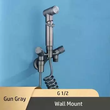 Настенный смеситель для ванной комнаты, туалета, биде, туалетной воды, смывной кран для здоровья, анальный спрей для мытья задницы, стиральная машина, смеситель для душа, биде, пистолет black set A