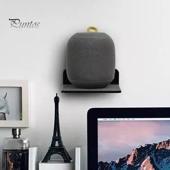 Настенный стеллаж для хранения многофункциональных предметов, акриловый мини-умный динамик, прикроватный держатель для хранения для дома чистый