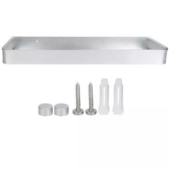 Настенный стеллаж для хранения вещей, полка для душа, многофункциональный держатель для хранения вещей для кухни, ванной комнаты(40см