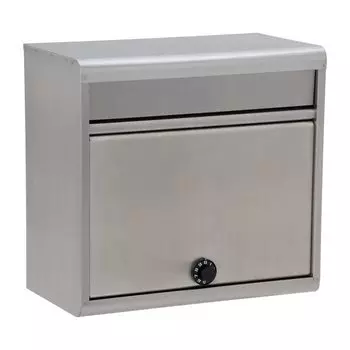 Настенный столб Green Life Post из нержавеющей стали. Совместим с конвертами формата А4. Кодовый замок [Сделано в Японии]. Устойчив к ржавчине 18-8. (квадрат 2) ПХ-60Д