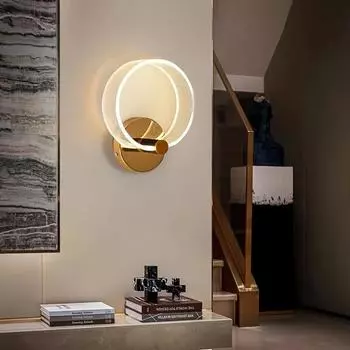 Настенный светильник, акриловый светодиодный современный настенный светильник, подходит для гостиной, спальни, коридора, лестницы, балкона, отеля