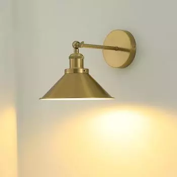 Настенный светильник для гостиной, спальни, прикроватный светильник в стиле ретро из железа, черный/медный, внутреннее декоративное освещение, AC85~265 В Exclude bulb