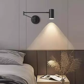 Настенный светильник для гостиной спальни прикроватной тумбочки кухни Светильник для кабинета крыльца балкона коридора домашнего декора Освещение Светильники белый