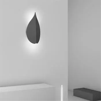 Настенный светильник для помещений, светодиодный, современный, креативный, в виде листьев в скандинавском стиле, настенный светильник для гостиной, украшение для спальни, прикроватная лампа, бра