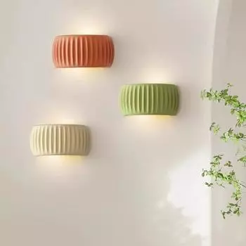 Настенный светильник для спальни, гостиной, домашнего декора, лампа 110 В, 220 В, современная смола, ресторан, внутренний коридор, крыльцо, прикроватные настенные светильники Warm White (2700-3500K) зелёный