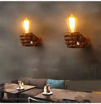 Настенный светильник из металла в скандинавском стиле из смолы, арт-декор, левый, правый, прикроватный, для домашнего освещения