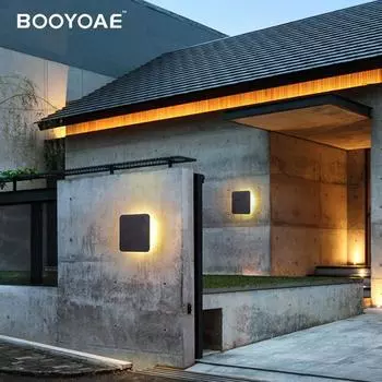 Настенный светильник наружный светодиодный IP65 110 В Освещение входной двери Освещение крыльца балкона Вход в сад Водонепроницаемый настенный светильник бра warm light