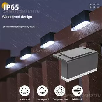 Настенный светильник, простая установка, модный солнечный свет, аксессуары для освещения, ступенчатый светильник, долговечный инновационный настенный светильник 1