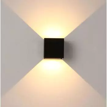 Настенный светильник Простота установки Легкий свет/теплый белый свет Алюминиевая многофункциональная декоративная лампа COB мощностью 6 Вт Warm Light белый