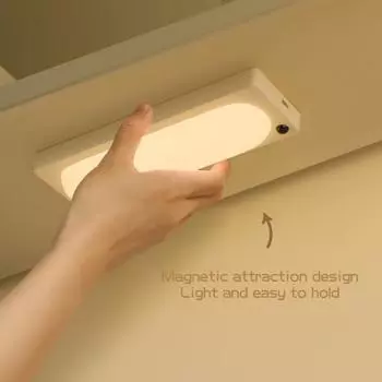 Настенный светильник с датчиком движения 2700K Мягкое свечение Без мерцания Регулируемая яркость Беспроводная зарядка Простая установка светодиодного освещения темно-зеленого